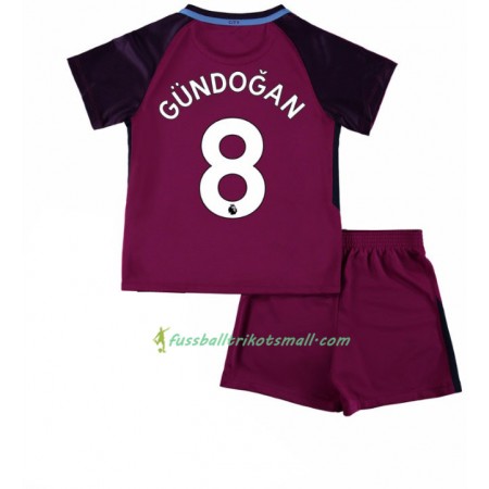 Fußballtrikots Manchester City Ilkay Gundogan 8 Kinder 2017-2018 Kurzarm Auswärts-trikot kaufen