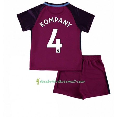 Fußballtrikots Manchester City Vincent Kompany 4 Kinder 2017-2018 Kurzarm Auswärts-trikot kaufen