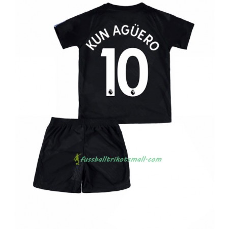 Fußballtrikots Manchester City Sergio Aguero 10 Kinder 2017-2018 Kurzarm Ausweichtrikot kaufen