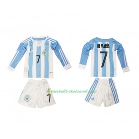 Fußballtrikots Argentinien Angel Di Maria 7 Kinder 2016 Langarm Heimtrikotsatz kaufen