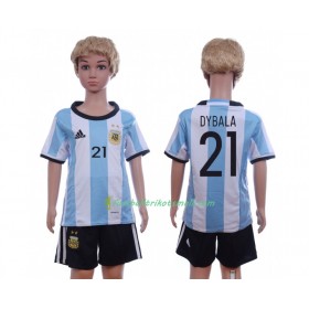 Fußballtrikots Argentinien Dybala 21 Kinder 2016 Kurzarm Heimtrikotsatz kaufen