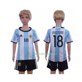 Fußballtrikots Argentinien Pastore 18 Kinder 2016 Kurzarm Heimtrikotsatz kaufen