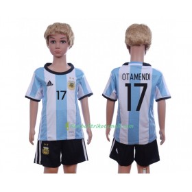 Fußballtrikots Argentinien Otamendi 17 Kinder 2016 Kurzarm Heimtrikotsatz kaufen
