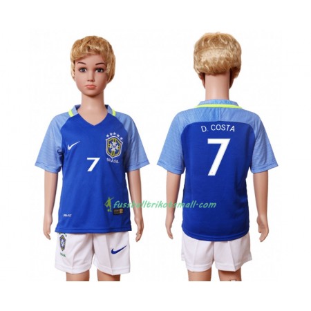 Fußballtrikots Brasilien D.Costa 7 Kinder 2016 Kurzarm Auswärts-trikot kaufen