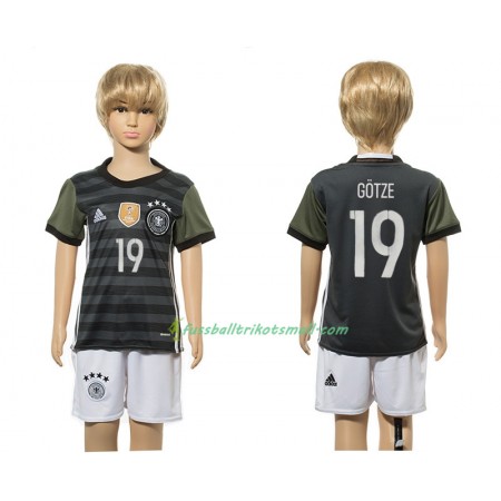 Fußballtrikots Deutschland Mario Gotze 19 Kinder 2016 Kurzarm Auswärts-trikot kaufen