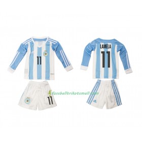 Fußballtrikots Argentinien Lamela 11 Kinder 2016 Langarm Heimtrikotsatz kaufen