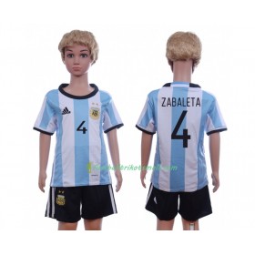 Fußballtrikots Argentinien Zabaleta 4 Kinder 2016 Kurzarm Heimtrikotsatz kaufen