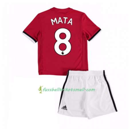 Fußballtrikots Manchester United Juan Mata 8 Kinder 2017-2018 Kurzarm Heimtrikotsatz kaufen