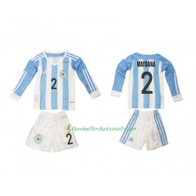 Fußballtrikots Argentinien Maydana 2 Kinder 2016 Langarm Heimtrikotsatz kaufen