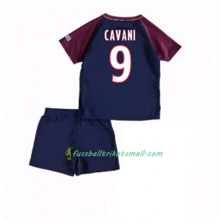 Fußballtrikots PSG Edinson Cavani 9 Kinder 2017-2018 Kurzarm Heimtrikotsatz kaufen