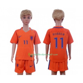 Fußballtrikots Niederlande Arjen Robben 11 Kinder 2016 Kurzarm Heimtrikotsatz kaufen