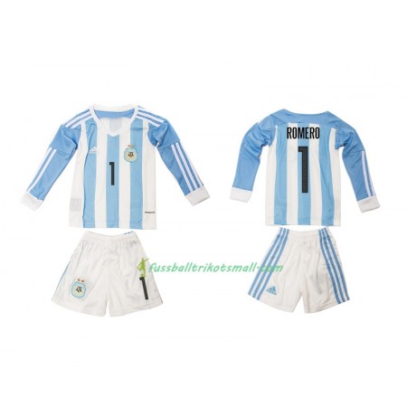 Fußballtrikots Argentinien Romero 1 Kinder 2016 Langarm Heimtrikotsatz kaufen
