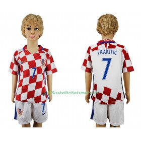 Fußballtrikots Kroatien I.Rakitic 7 Kinder 2016 Kurzarm Heimtrikotsatz kaufen