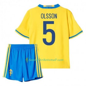 Fußballtrikots Schweden Olsson 5 Kinder 2016 Kurzarm Heimtrikotsatz kaufen