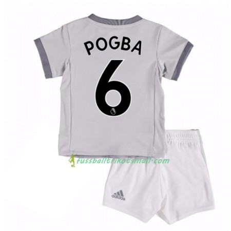 Fußballtrikots Manchester United Paul Pogba 6 Kinder 2017-2018 Kurzarm Ausweichtrikot kaufen