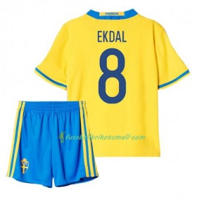Fußballtrikots Schweden Ekdal 8 Kinder 2016 Kurzarm Heimtrikotsatz kaufen