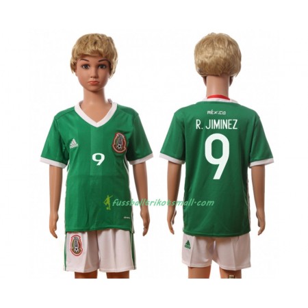 Fußballtrikots Mexiko R.Jiminez 9 Kinder 2016 Kurzarm Heimtrikotsatz kaufen