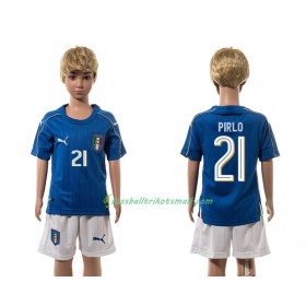 Fußballtrikots Italien Pirlo 21 Kinder 2016 Kurzarm Heimtrikotsatz kaufen