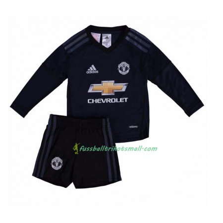 Fußballtrikots Manchester United Torwart David de Gea 1 Kinder 2017-2018 Langarm Heimtrikotsatz kaufen