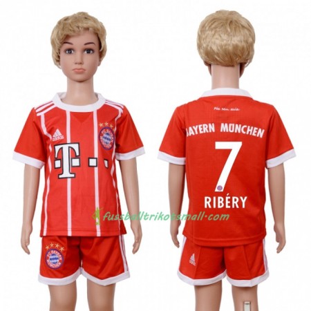 Fußballtrikots FC Bayern München Franck Ribery 7 Kinder 2017-2018 Kurzarm Heimtrikotsatz kaufen