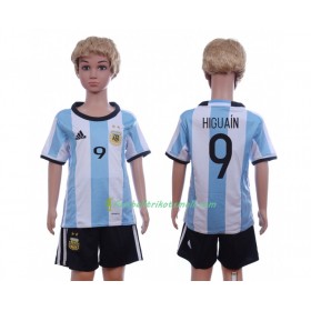 Fußballtrikots Argentinien Higuain 9 Kinder 2016 Kurzarm Heimtrikotsatz kaufen