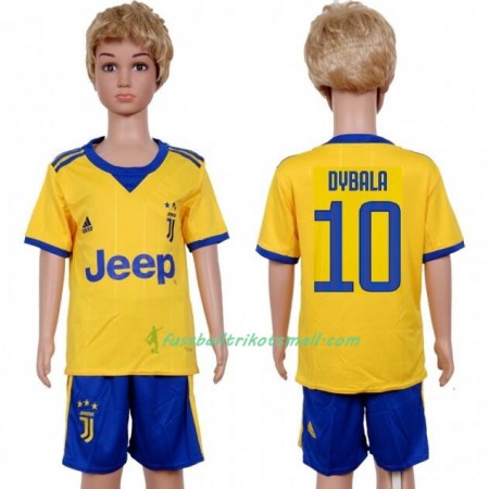 Fußballtrikots Juventus Turin Paulo Dybala 10 Kinder 2017-2018 Kurzarm Auswärts-trikot kaufen