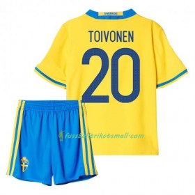Fußballtrikots Schweden Toivonen 20 Kinder 2016 Kurzarm Heimtrikotsatz kaufen