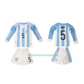 Fußballtrikots Argentinien Gaco 5 Kinder 2016 Langarm Heimtrikotsatz kaufen