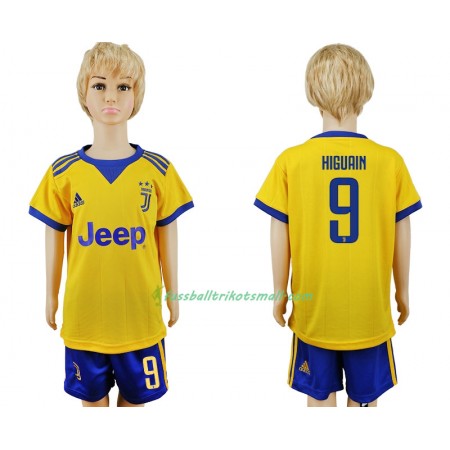 Fußballtrikots Juventus Turin Gonzalo Higuain 9 Kinder 2017-2018 Kurzarm Auswärts-trikot kaufen