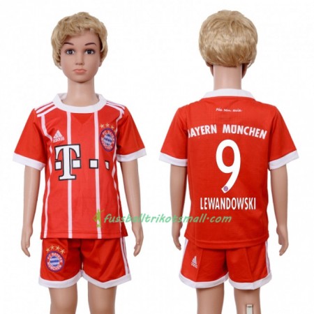 Fußballtrikots FC Bayern München Robert Lewandowski 9 Kinder 2017-2018 Kurzarm Heimtrikotsatz kaufen