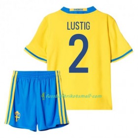 Fußballtrikots Schweden Lustig 2 Kinder 2016 Kurzarm Heimtrikotsatz kaufen