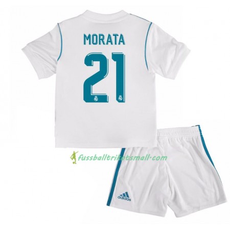 Fußballtrikots Real Madrid Alvaro Morata 21 Kinder 2017-2018 Kurzarm Heimtrikotsatz kaufen