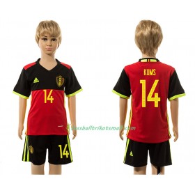 Fußballtrikots Belgien Kums 14 Kinder 2016 Kurzarm Heimtrikotsatz kaufen