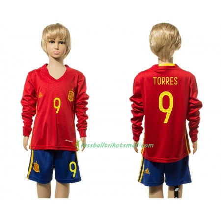 Fußballtrikots Spanien Torres 9 Kinder 2016 Langarm Heimtrikotsatz kaufen