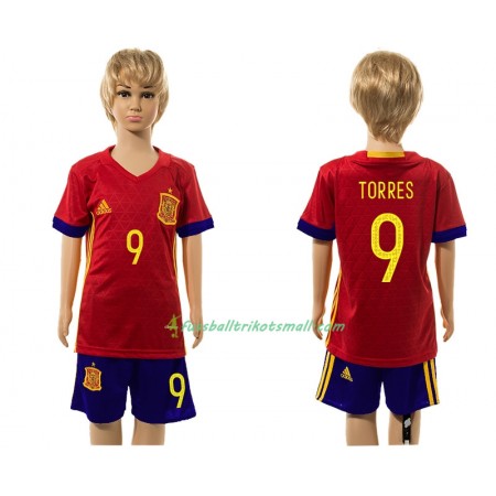 Fußballtrikots Spanien Torres 9 Kinder 2016 Kurzarm Heimtrikotsatz kaufen