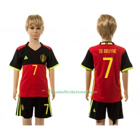 Fußballtrikots Belgien De Bruyne 7 Kinder 2016 Kurzarm Heimtrikotsatz kaufen