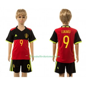 Fußballtrikots Belgien Lukaku 9 Kinder 2016 Kurzarm Heimtrikotsatz kaufen
