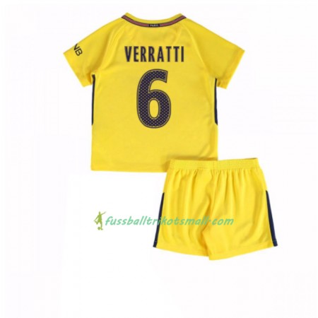 Fußballtrikots PSG Marco Verratti 6 Kinder 2017-2018 Kurzarm Auswärts-trikot kaufen