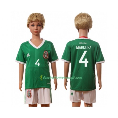 Fußballtrikots Mexiko Marquez 4 Kinder 2016 Kurzarm Heimtrikotsatz kaufen